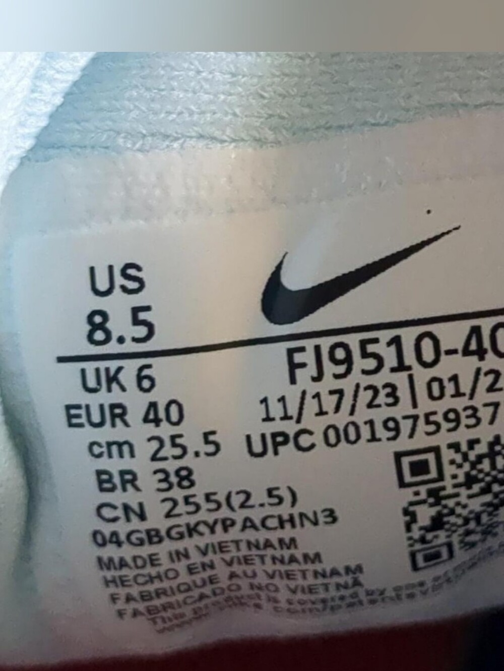 Nike Air Winflo 11 Glacier Blue Crimson Running Shoes FJ9510-402 Sneaker 8.5 - Picture 16 of 16